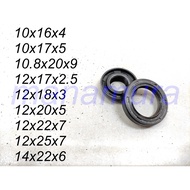 Oil Seal 10x16x4, 10x17x5, 10.8x20x9, 12x17x2.5, 12x18x3, 12x20x5, 12x22x7, 12x25x7, 14x22x6