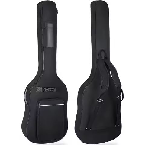 LETSROCK Bass Guitar Case Bass Guitar Gig Bag 0.35 Inch Waterproof Thick Padding Backpack Soft Elect
