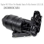 Engine Oil Filter Oil Filter Assembly Oil Filter for 263003CAB1 Oil Filter Housing for Sorento Oil F