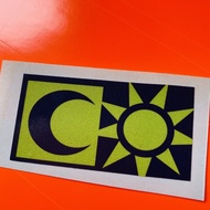 Sun-Moon Car Sticker