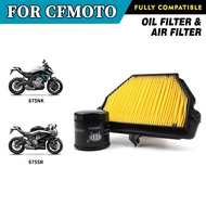For CFMOTO 675NK 675SR Oil Filter Air Filter CF675 NK SR Engine Element Filter Motorcycle Accessorie
