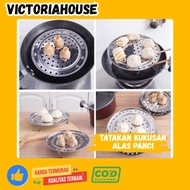 Steamer Rack Stainless Steel Steamer Rack 20cm Hole Portable Steamer Stand [VH]