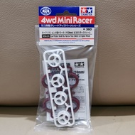 Tamiya 95634 Low Friction Small Dia Narrow Tires (24mm) & 3-Spoke Wheel