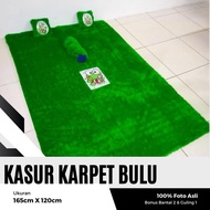 (HARGA PROMO) Karpet Bulu Ukuran 165x120 Bonus Bantal dan Guling Kecil - Furniture - Kasur - Bulu Ra