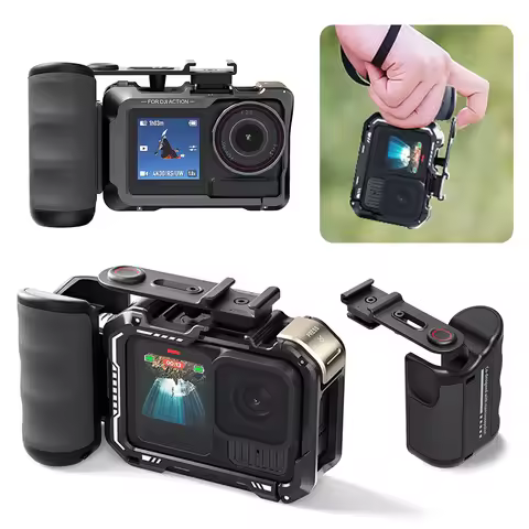 Grip Kit with Shutter Button Handle Grip Camera Extension Bracket for Insta360 Ace Pro 2 for DJI Act