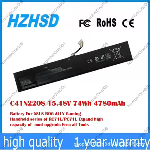 For ASUS ROG ALLY generation gaming palm RC71L C41N2208 74Wh high capacity long battery life