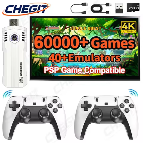 New X2 PRO 3/60000 Game Pro 4K Game Player 3D HD Retro Video PSP Game Console Wireless Controller TV