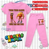 (FREE NAME) CHILDREN'S TUNG TUNG TUNG UDIN DIN DIN DUN SAHUR CLOTHING BOYS GIRLS TUNG TUNG TUNG SAHU