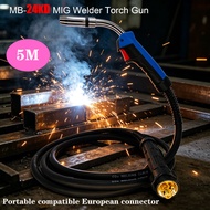 "หัวเชื่อม MB15AK/24KD/36KD ขนาด 3/5 เมตร ปลั๊กแบบยุโรป TIG MIG"