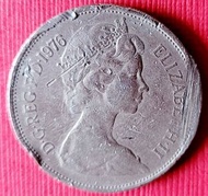 變體幣～5851大型紐西蘭1976年缺料（10分）錢幣乙枚。保真。