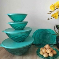 TUPPERWARE Prism Bowl and Plate Set | picnic plates | Pinggan | Bekas Makanan