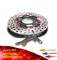 Piringan depan scoopy new/genio ring 12 ring 14 disc cakram depan 220mm scoopy new genio 2018 2019 2