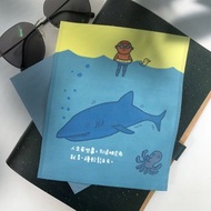 擦拭布/拭鏡布/眼鏡布/超細纖維-布嚕得鯊魚款