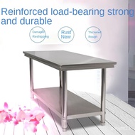Double Layer Stainless Steel Workbench Restaurant Kitchen Operating Table Working Table  Packaging Table
