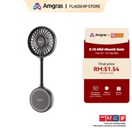 Amgras MagFan mobile phone magnetic fan portable desktop bracket kipas handheld adjustable speed bac