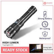 High Lumen Torchlight X71 XHP90 Super Bright 5000 Lumens Led Flashlight Rechargeable Portable Torch 