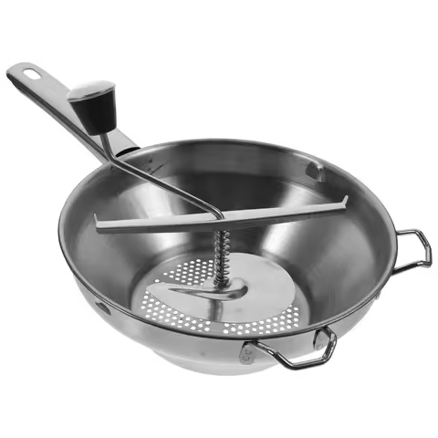 Stainless Steel Mill- Rotary Mill Vegetable Strainer Potato Masher for Vegetable Mashed Potato Apple