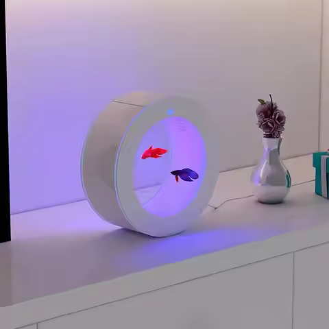 Aquarium special jellyfish tank acrylic ornamental landscaping small waterproof tank special fightin