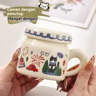 Ceramic cup  Ceramic mug  Coffee cup  Cute mug  Mug coffee  Cute cup  Ceramic mug with lid  Mug with