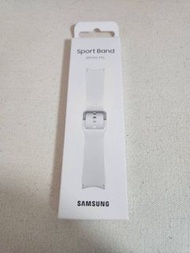 台灣三星原廠 Sport Band 錶帶, Galaxy Watch系列 20mm通用, M/L (純白)(全新未開封)