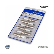 Volvo XC60 V70 S80 XC70 XC90 S60 V60 '2011- Spark Plug Kit Set 6-Cylinder, 31286359, One Set, New