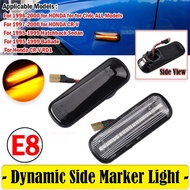 2Pcs Dynamic LED Side Marker Lights Turn Signal Indicator Car Accessories For Honda Civic EK 2/3/4dr