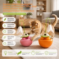 Mainan Kucing Tumbler Interaktif Berbulu Burung Loceng Bunyi Jernih Bahan ABS Mesra Alam Anti Tergul