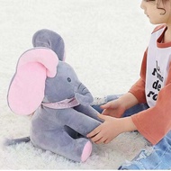 Cartoon Anime Plush Elephant Toy, Electric Moving, Animated Singing with Ears, Soft Gift for Kids