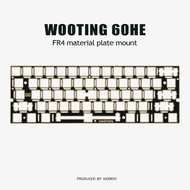 Wooting60 HE HE+ Keyboard Plate Fr4 Carbon Fiber Plate Mount For Wooting60He