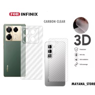 28 - Back Skin 3D Carbon CLEAR INFINIX Zero30 Zero5G 2023 Zero 20 Zero 8 8i 7 Zero ULTRA Zero XPro X