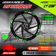 Ct-298 Cutting Sticker Variation of vega R motorcycle rim stickers 17Ring, good in many pilihan