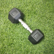 Dumbell HEX 5KG - Barbell HEXA RUBBER DUMBEL 5KG