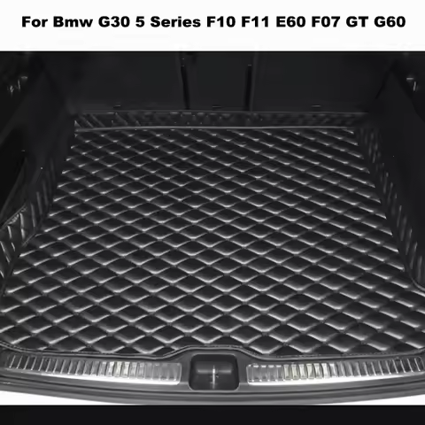 High Quality Artificial Leather Car Trunk Mat for Bmw G30 5 Series F10 F11 E60 F07 GT G60 Car Access