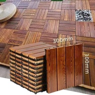 Wood Floor Deck ( 30cm x 30cm ) Interlocking Deck Floor Tiles Outdoor Garden Balcony Decoration