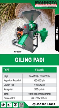 GILING PADI MAHKOTA KD600 B