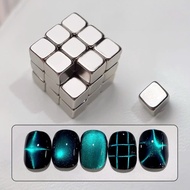 Rubik's cube diamond cat's eye magnet