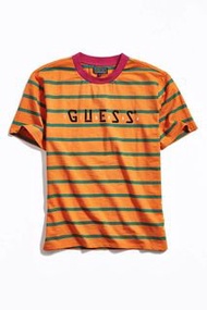 GUESS J Balvin Vibras Stripes T-shirt 刺繡條紋短袖