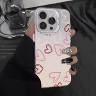Heart-shaped patterned Imd Phone Case Compatible For iPhone 16E 16 Pro Max 16 Plus 6 Plus 6S Plus Ha