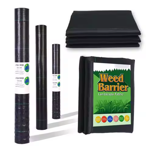 PP Weed Barrier Fabric Durable Ground Cover for Greenhouse Landscape Road Weed Erosion Control Mulch