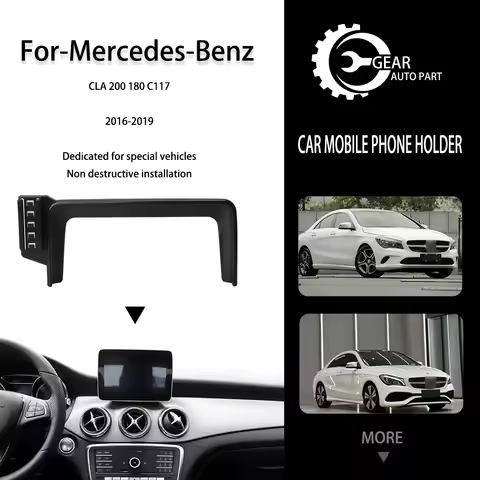 Car Mobile Cell Stand for Mercedes-Benz CLA 200 180 C117 2016~2019 2018 Air Vent Clip Phone Bracket 