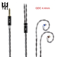 TRI Wolfram 4เส้น OFC ป้องกันบริสุทธิ์เงินอัพเกรดสายไฮเอนด์ Mmcx/ 2PIN/QDC ตัวเชื่อมต่อสายอะไหล่หูฟั