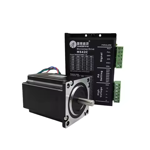 Leadshine 2 phase nema23 57 series 57CM23 stepper motor kit + M542C controller input voltage VDC20-5