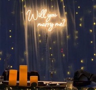 Custom Neon Light Will You Marry Me?香港霓虹燈牌專門店 演唱會燈牌 求婚燈牌 助興 party, Custom Neon Light