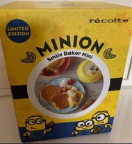 全新未拆récolte Mini微笑鬆餅機 - 小小兵限定款 Smile Baker - Minion Limited Edition