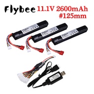 3S Water Gun Lipo Baery Upgrade 11.1V 2600mAh for AKKU Mini Airsoft BB Air Pistol Electric Toys RC Parts With B Charger