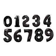 *:*:*:*:*] Black Number Foil Balloon 60cm