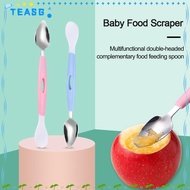 TEASG Baby Food Scraper Multifunctional Double-Headed Food Supplement Mud Scraper
