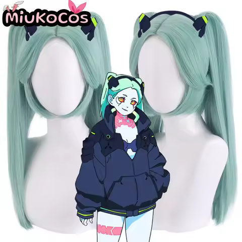 IN STOCK レベッカ Rebecca Cosplay Wig MiukoCosplay Anime Cyberpunk: Edgerunners Cosplay