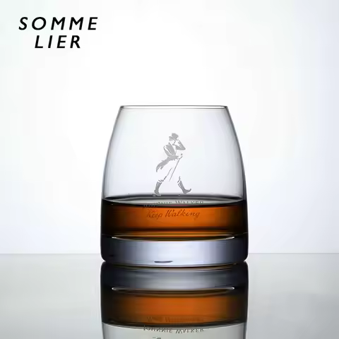 Chamvin Private Collection Johnnie Walker Glass Whiskey Glass Single Malt Crystal Wine Tumbler Vodka