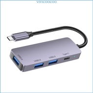 VIVI Type C Hub Adapter 4 in 1 USB Hub with USB 3 0 2 0 USB C 10G and 100W PD Charging